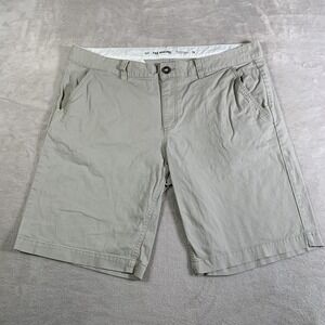 Fox Racing Shorts Mens‎ 38 Khaki Chino Stretch Walkshorts Zip Fly Cotton Casual
